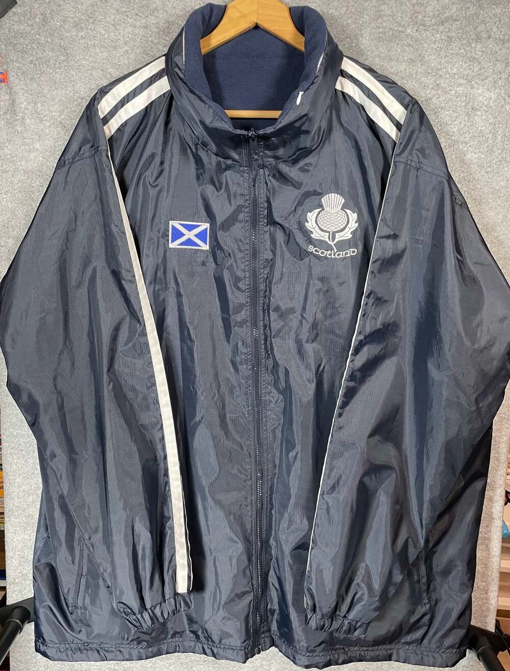 Scotland National Team Fleece Lined Waterproof Windbreaker Jacket - Picture 2 of 7